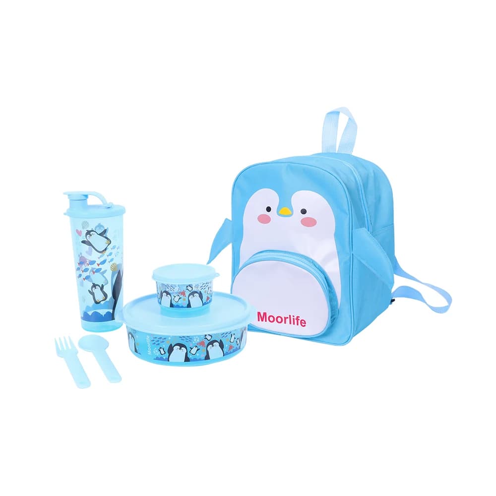 Set rucsac cu accesorii pentru prânz Pinguin